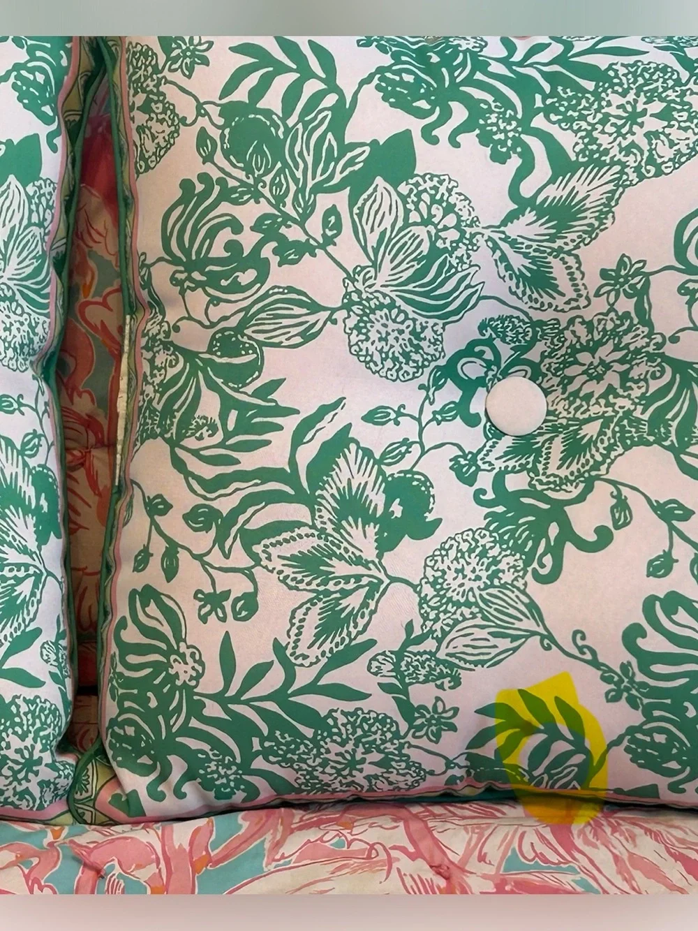 Set of 2 Lilly Pulitzer Via Amore Spritzer indoor/outdoor pillows 20x20